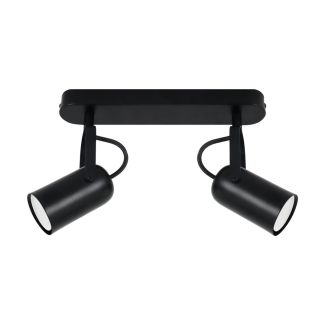 IDEUS 04394 LOFTA GU10 2L BLACK Oprawa ścienno-sufitowa