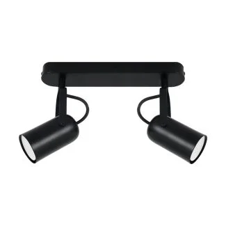 IDEUS 04394 LOFTA GU10 2L BLACK Oprawa ścienno-sufitowa