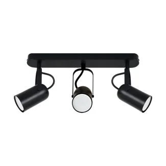 IDEUS 04395 LOFTA GU10 3L BLACK Oprawa ścienno-sufitowa