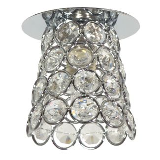 CANDELLUX 2203966 OPRAWA STROPOWA DEKORACYJNA SK-72 CH/TR G9 CHROM 1X40W G9 KRYSZTAŁ TRANSPARENT