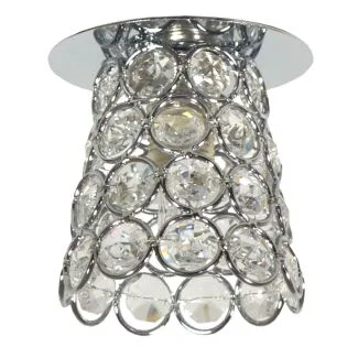 CANDELLUX 2203966 OPRAWA STROPOWA DEKORACYJNA SK-72 CH/TR G9 CHROM 1X40W G9 KRYSZTAŁ TRANSPARENT