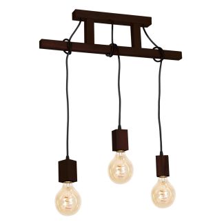 MILAGRO MLP4360 Lampa Wisząca JACK 3xE27 Orzech