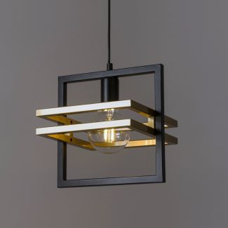 SIGMA 32386 MERCI 1 lampa wisząca czarny złoty