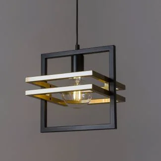 SIGMA 32386 MERCI 1 lampa wisząca czarny złoty