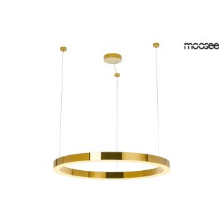Moosee MSE010100190 MOOSEE lampa wisząca RING LUXURY 90 złota - LED, chromowane złoto