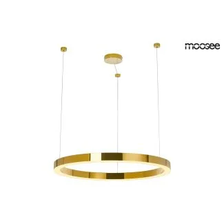 Moosee MSE010100190 MOOSEE lampa wisząca RING LUXURY 90 złota - LED, chromowane złoto