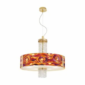 KOLARZ 0345.36.3.AQ.RV.OKPT EMOZIONE lampa wisząca złoto 24K