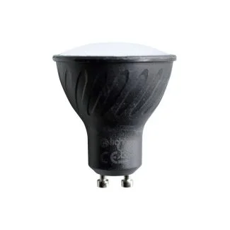 MILAGRO EKZA268 CZARNA ŻARÓWKA LED 6W GU10. BARWA: NEUTRALNA