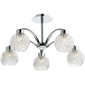 DAR YAS0550 YASMIN 5LT SEMI FLUSH POL CHR
