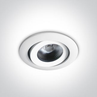 ONE LIGHT 11106PF/C Florina biały ognioodporny wpust LED 4000K 6W