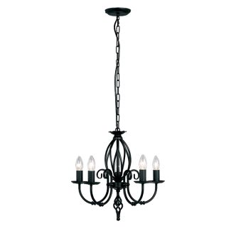 ELSTEAD ARTISAN ART5 BLACK 5Lt Chandelier/Semi-Flush