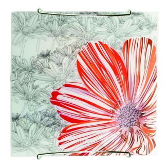 CANDELLUX 10-12968 SPRING PLAFON 30X30 1X60W E27 CZERWONY