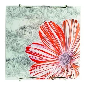 CANDELLUX 10-12968 SPRING PLAFON 30X30 1X60W E27 CZERWONY