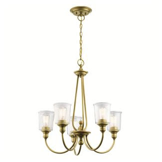 ELSTEAD Waverly KL-WAVERLY5-NBR 5 Light Chandelier - Natural Brass