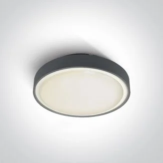 ONE LIGHT 67280EA/AN Rafti 2 plafon antracyt 2xE27 IP65 korpus ABS i klosz PC