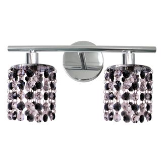 CANDELLUX 92-36257 ROYAL LISTWA 2X40W G9 CHROM+KRYSZTAŁKI CZARNE