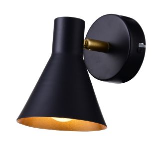 WYPRZEDAŻ CANDELLUX 21-70968 LESS LAMPA KINKIET 1X40W E14 CZARNY MATOWY
