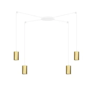 EMIBIG 527/4 LAMPA WISZĄCA TRAKER 4 WH/GOLD
