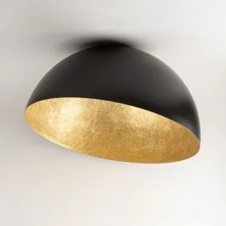 SIGMA 32473 Sfera 50 plafon czarny/złoty