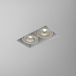 AQFORM 37012 SQUARES 50x2 trimless 230V Phase-Control wpuszczany biały mat