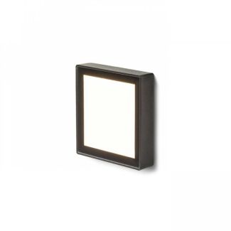 RENDL R12530 DEJAVU SQ 9 wpuszczana czarna 230V LED 3.5W IP65 3000K