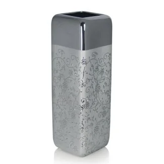 Artehome A9096-A Elegancki srebrny wazon 45 cm