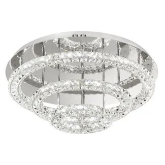EGLO 39002 LAMPA TONERIA OPRAWA SUFITOWA LED-DL Ø750 CHROM/KRISTALLTONERIA