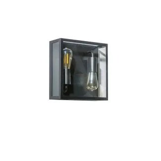 AZZARDO AZ4488 NIKLAS 2 WALL BK DECORATIVE WALL BLACK