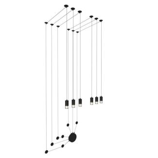 Step into Design XT012-6W Lampa ścienna LINEA-6 WALL czarna