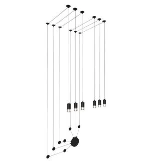 Step into Design XT012-6W Lampa ścienna LINEA-6 WALL czarna