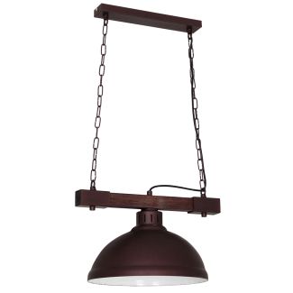 LUMINEX 9038 oprawa sufitowa Hakon żyrandol czarny brązowy