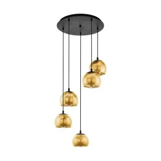 EGLO 98526 LAMPA ALBARACCIN OPRAWA WISZĄCA HL/5 SCHWARZ/GOLDFARBEN ALBARACCIN