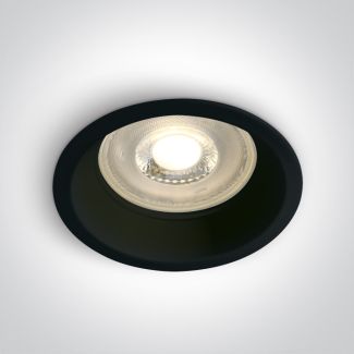 ONE LIGHT 10105D1/B Steni czarny wpust z oprawką GU10 MR16 50W semi-dark light