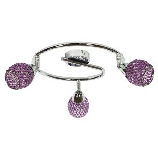 CANDELLUX 98-06936 CLEAR SPIRALA 3X40W G9 FIOLET