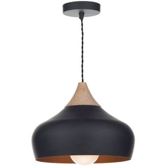 DAR GAU0122 GAUCHO 1LT PENDANT BLACK