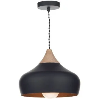 DAR GAU0122 GAUCHO 1LT PENDANT BLACK