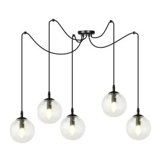 EMIBIG 936/5 LAMPA WISZĄCA GIGI 5 BL TRANSPARENT
