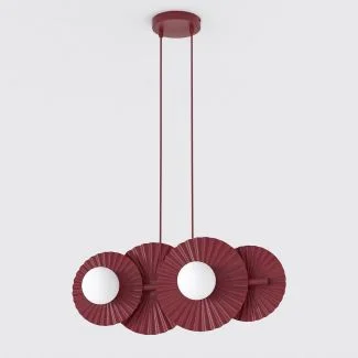 EMIBIG 1729/4 UMBRA 4 BURGUNDY Lampa wisząca