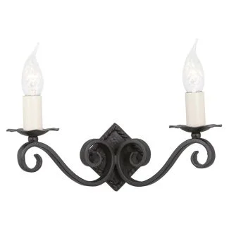 ELSTEAD RECTORY RY2A BLACK 2Lt Wall Light