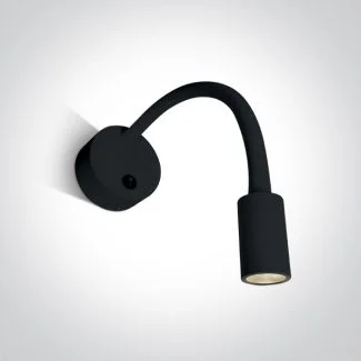 ONE LIGHT 65738A/B/W Stamna czarna przyłóżkowa oprawa COB LED 3000K 3W IP20