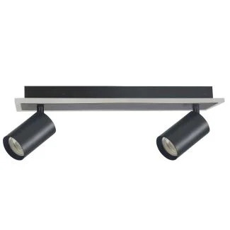 LIGHT PRESTIGE Spot Parma 2 2xGU10 + 1xLED CCT czarny LP-0612/2WS BK