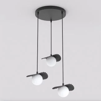 EMIBIG 1758/3 FLORA 3PREM BLACK OPAL Lampa wisząca
