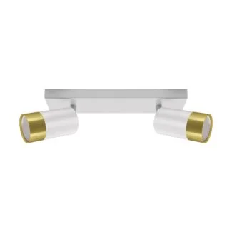 IDEUS 04277 PUZON SPT GU10 2L WHITE/GOLDEN Oprawa ścienno-sufitowa