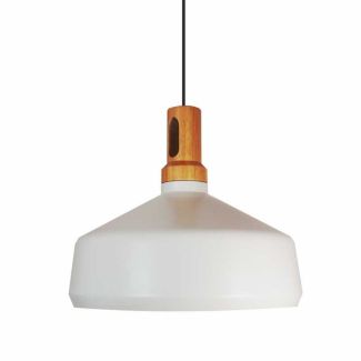 Step into Design ST-5097A Lampa wisząca NORDIC WOODY biało drewniana 35 cm