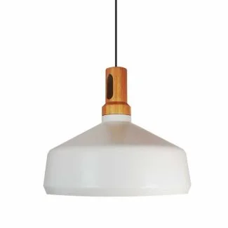 Step into Design ST-5097A Lampa wisząca NORDIC WOODY biało drewniana 35 cm