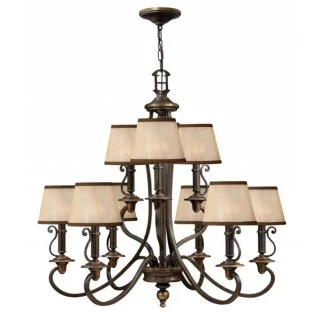 ELSTEAD PLYMOUTH HK/PLYMOUTH9 9Lt Chandelier