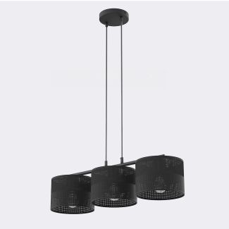 EMIBIG 1651/3 KARBON 3 BLACK LAMPA WISZĄCA