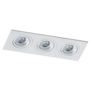 AZZARDO SN-6813S-WH / AZ2439 Caro 3 Square (white) Lampa wpuszczane