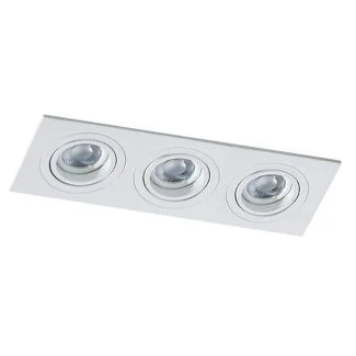AZZARDO SN-6813S-WH / AZ2439 Caro 3 Square (white) Lampa wpuszczane
