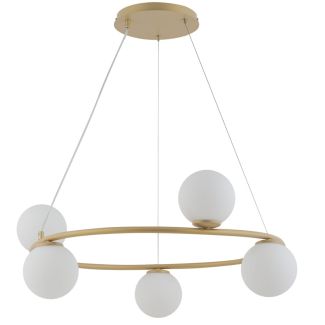 SIGMA 33381 GAMA KOŁO 5 złoty beż lampa wisząca